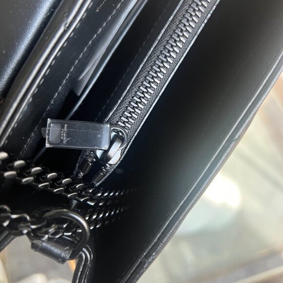 Saint Laurent Small Loulou Calfskin Leather, Black Hardware Flap Bag - Picture 9 of 13